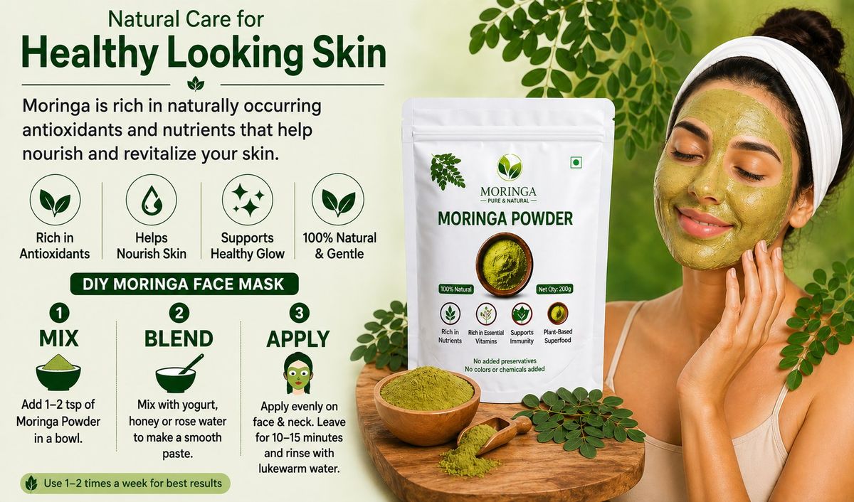 Natural skincare benefits of Moringa Powder